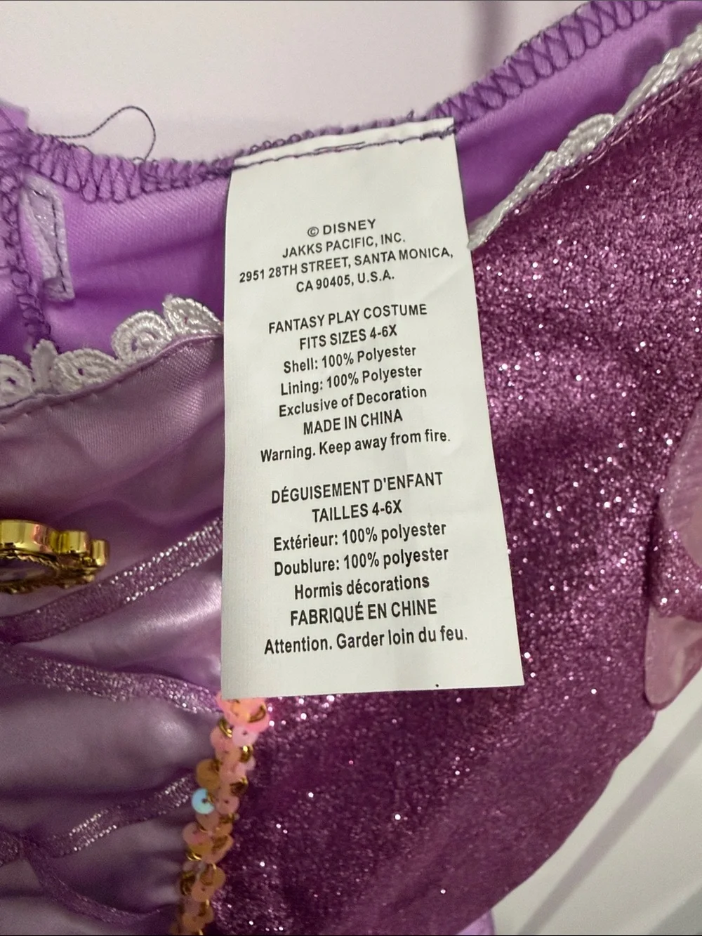 Disney Rapunzel Princess Dress-Up Costume